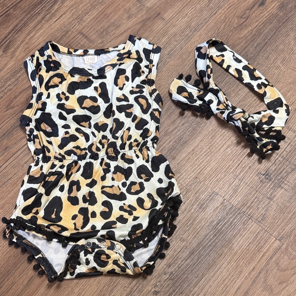 Leopard Print Kids Matching Set